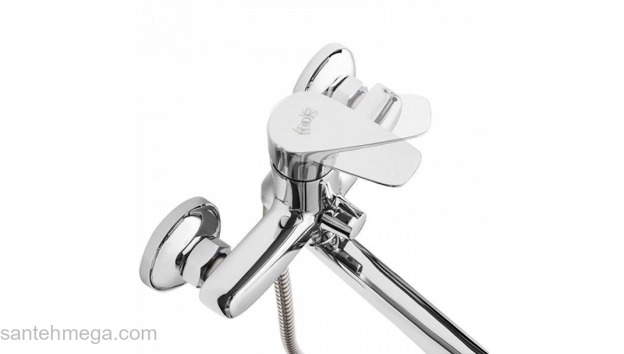 Смеситель для ванны с длинным изливом с керамическим дивертором Zodiac IDDIS ZODSBL2i10WA. Фото