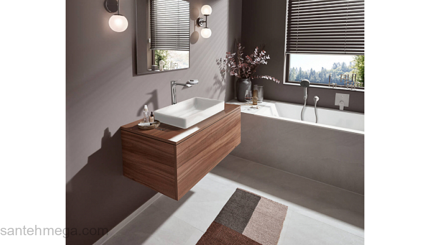 Vivenis Смеситель для раковины, однорычажный, 250 без сливного гарнитура, для раковины в форме таза 75042000, хром. Фото