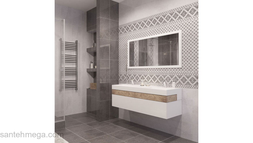 Gracia Ceramica 010100000352 Плитка облицовочная Elegance 300х500 grey 04. Фото