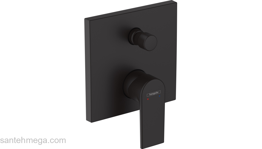Смеситель для ванны Vernis Shape Hansgrohe 71468670, матовый черный. Фото