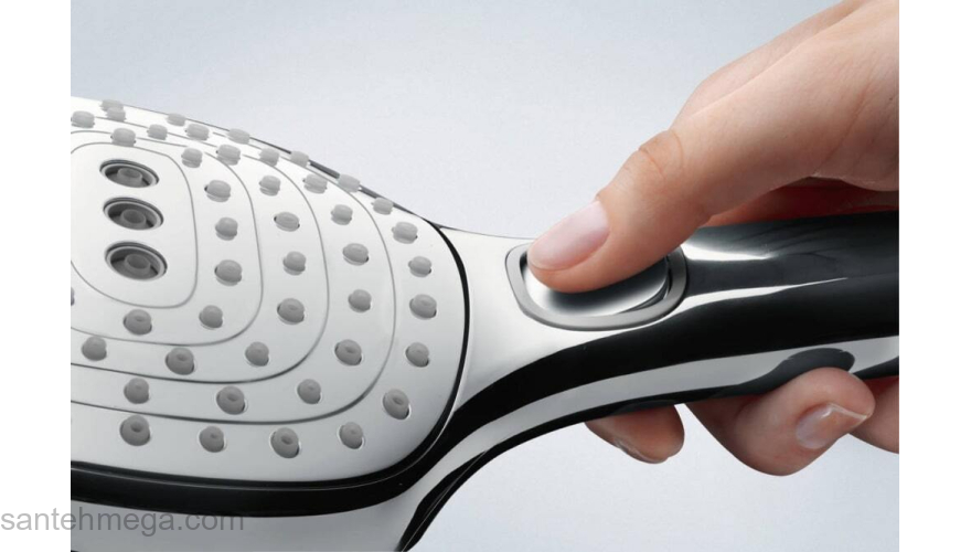 Лейка для душа Hansgrohe Raindance Select E120 3jet 26520340 черный хром. Фото