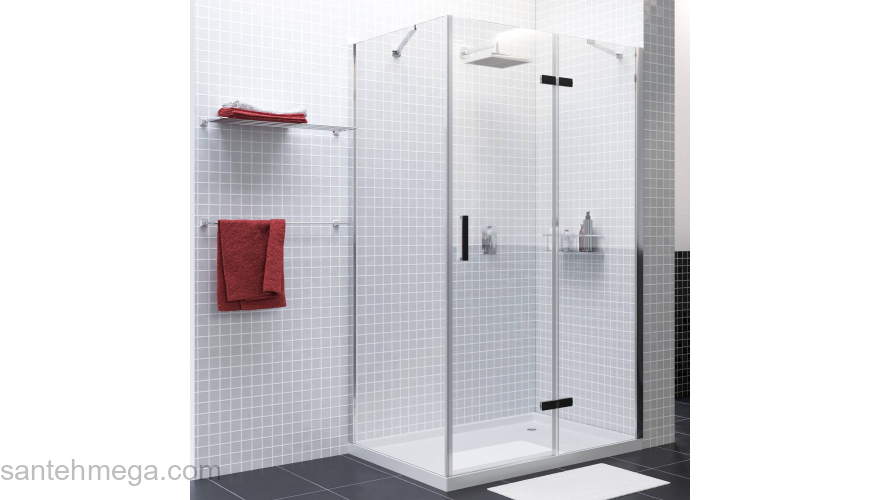 Душевой уголок WASSERKRAFT Aller 10H06R BLACK MATT. Фото