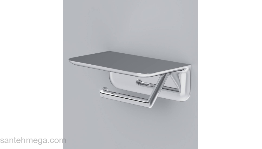 Держатель для туалетной бумаги с полкой AM.PM Sensation A30341500 для ванной комнаты. Фото