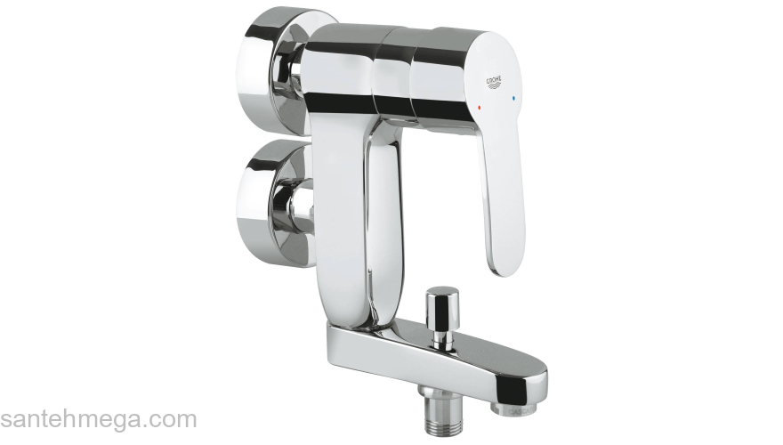 GROHE 23301000 Eurostyle C Vertica Смеситель однорычажный для ванны, настенный монтаж. Фото