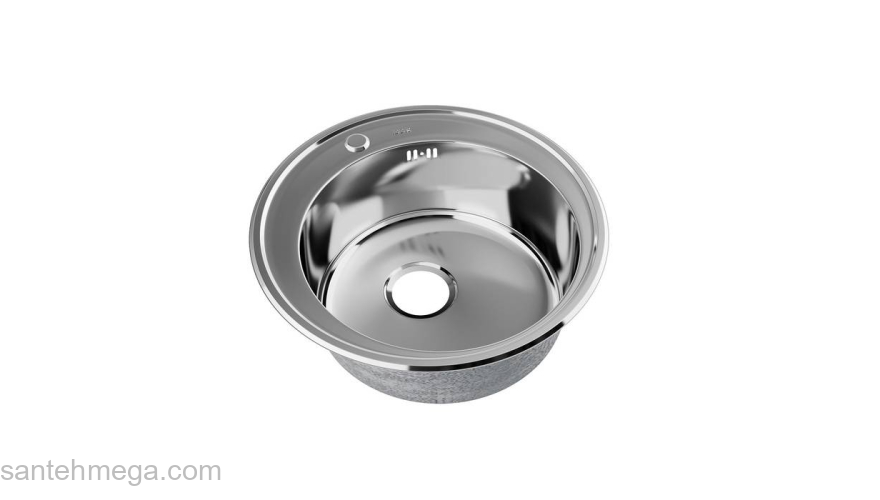 Мойка нержавеющая cталь полированная D510 Basic IDDIS BAS51P0i77. Фото