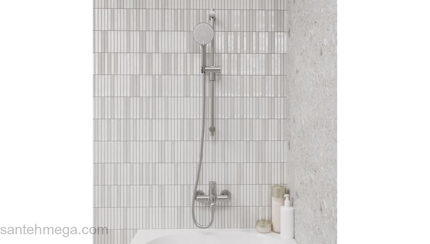 Шланг для душа хром матовый ПВХ 1.5м IDDIS 04P15BCi19. Фото