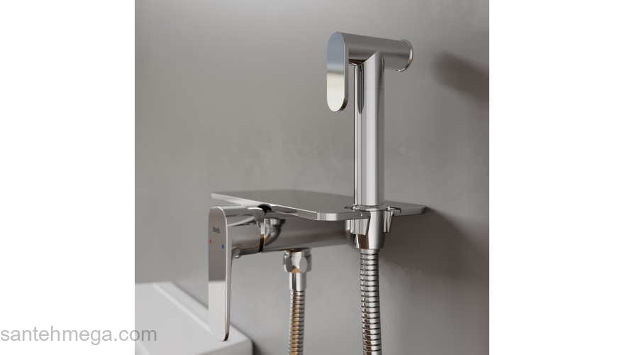 Встраиваемый смеситель с гигиеническим душем полка Axes IDDIS AXESBSHi08. Фото