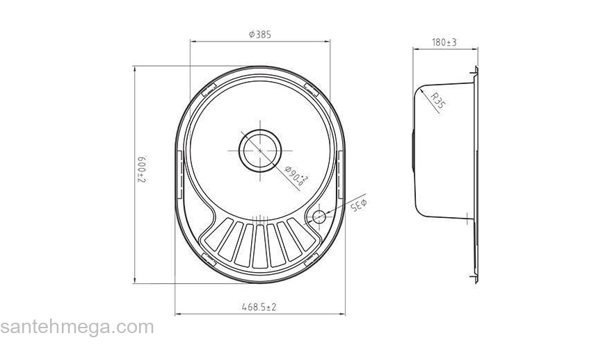 Кухонная мойка IDDIS Suno SUN60PLi77K. Фото