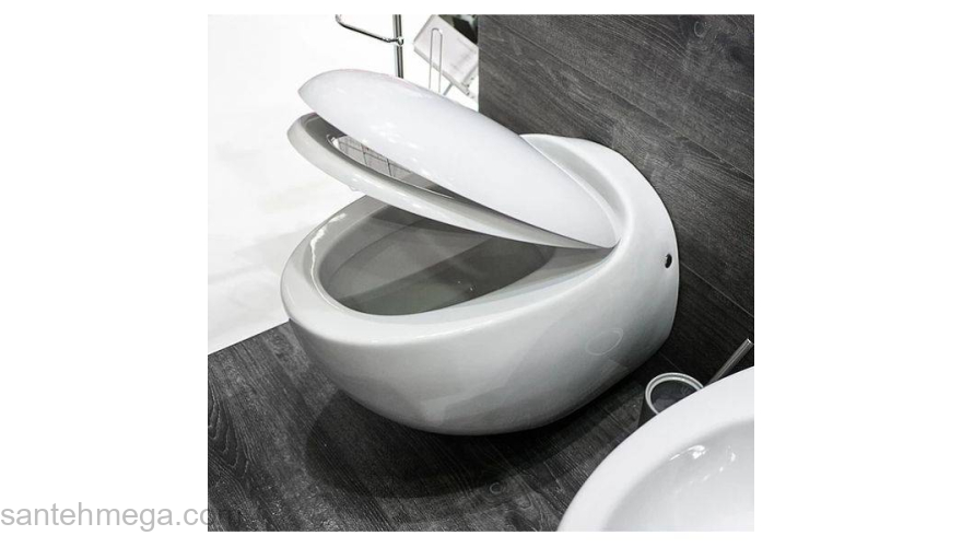 Унитаз подвесной SANITA LUXE Ringo RNGSLWH0104 с сиденьем Soft-Close. Фото