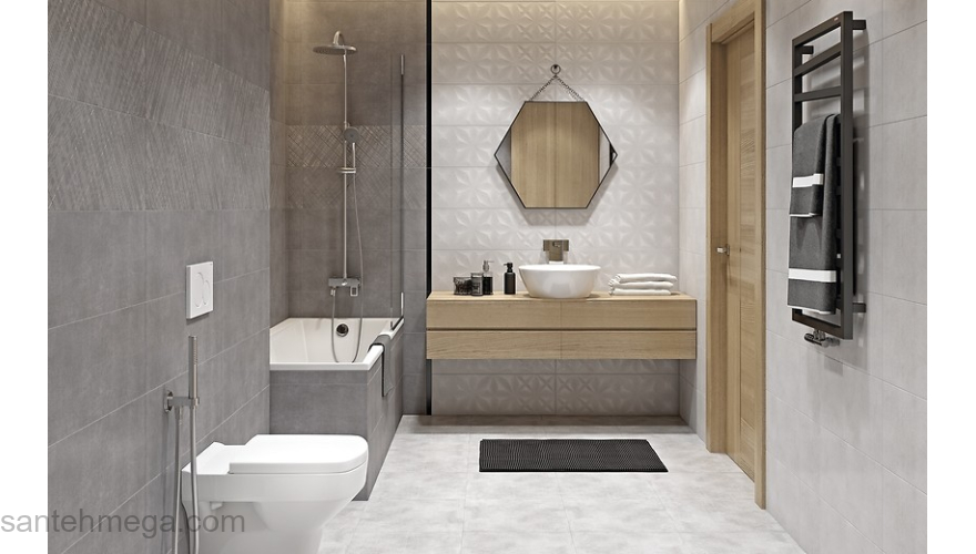 CERSANIT 15919 Вставка Apeks 250х750 ромбы светло-серый