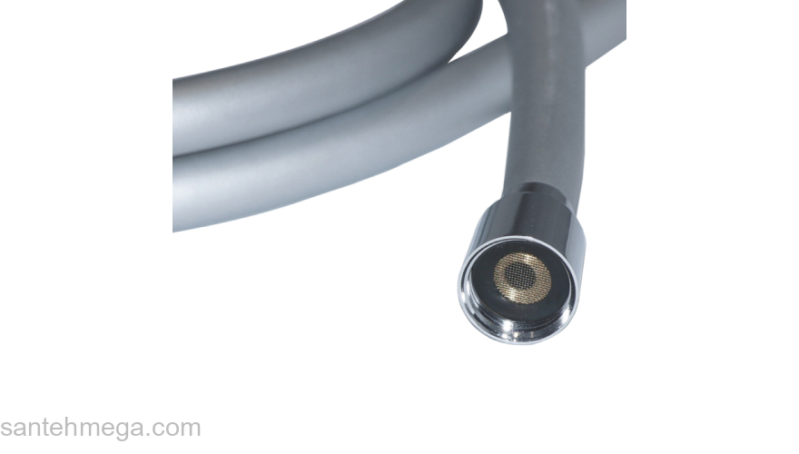 Шланг для душа серебряный силиконовый 1,2м Optima Home IDDIS OPH12SLi19. Фото