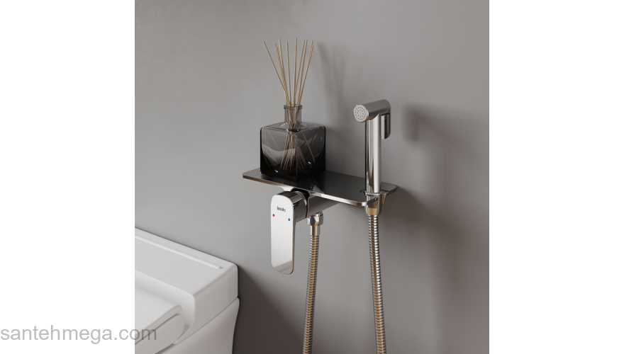 Встраиваемый смеситель с гигиеническим душем полка Axes IDDIS AXESBSHi08. Фото