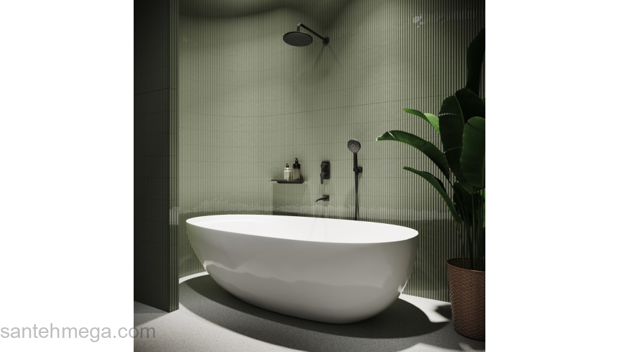 Встраиваемый смеситель с тремя выходами черный матовый Ray IDDIS RAYBL00i68. Фото