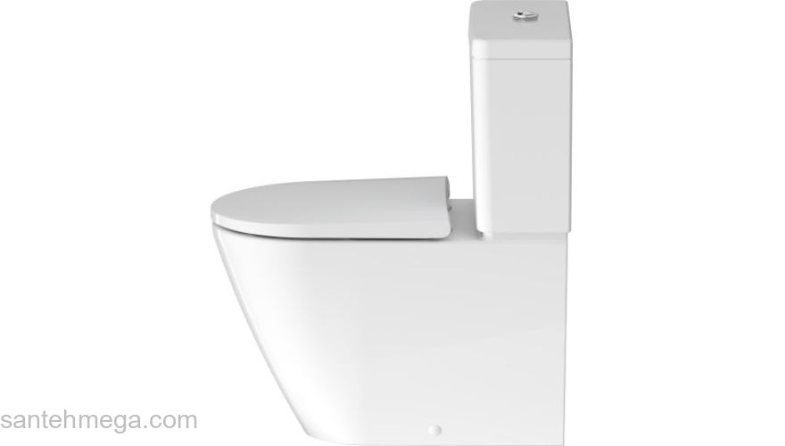 Унитаз напольный под бачок DURAVIT D-Neo Rimless 2002090000. Фото