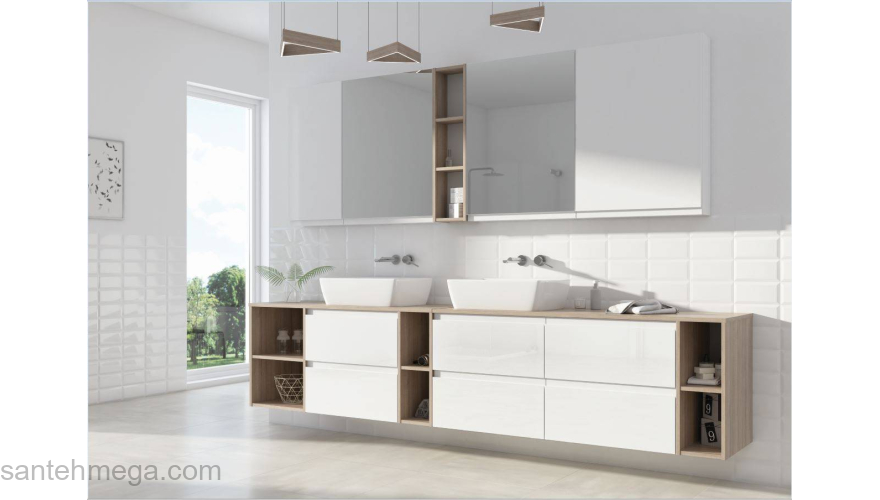 CERSANIT Тумба под раковину MODUO SLIM 50 SZ-MOD-MO50Sl/Wh. Фото