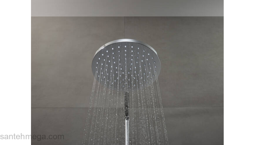 Душевая система Showerpipe 200 1jet с термостатом для ванны Hansgrohe Vernis Blend 26274000, хром. Фото