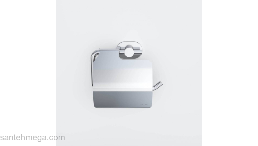 Держатель для туалетной бумаги с крышкой AM.PM Sense A74341400 для ванной комнаты. Фото