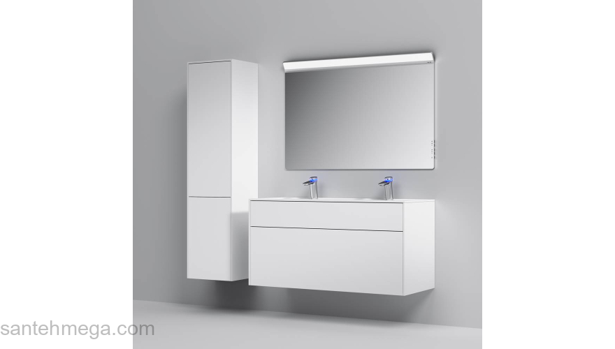 База под раковину подвесная 120 см, 3 ящика, белый матовый AM.PM Inspire 2.0 M50AFHX1203WM. Фото