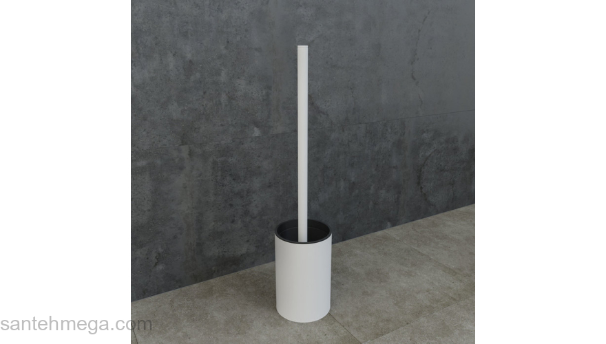 Ерш белый матовый 02 IDDIS PETWTPOi47 для ванной комнаты. Фото