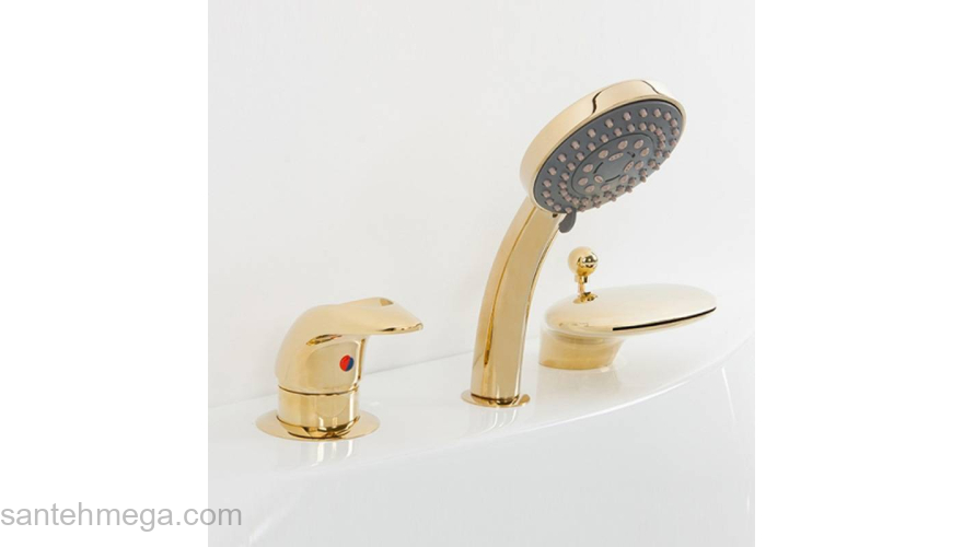 Врезной смеситель для ванны ALPEN Niagara Delux AS1104G. Фото