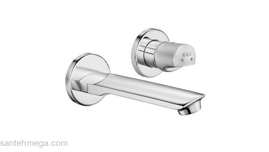 Смеситель для раковины настенный (внешняя часть) ECA Myra 102167603HEX-YY. Фото