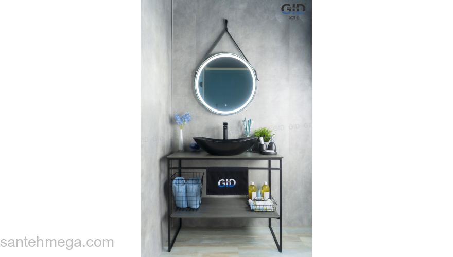 Раковина накладная GID Bm9811 64х37 53337 Черный Матовый. Фото