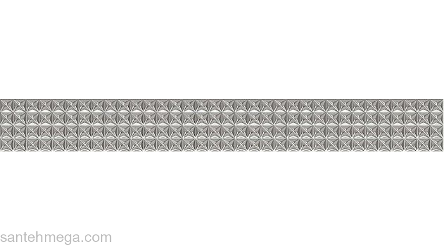 Azori 585711002 Бордюр Pandora 75х630 grey geometry
