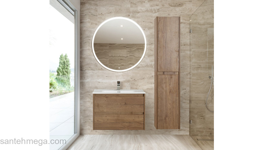 Тумба под раковину подвесная BELBAGNO KRAFT-700-2C-SO-RT Rovere Tabacco. Фото