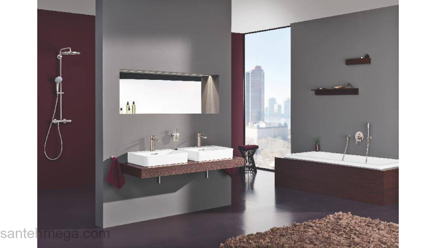 GROHE 32114DC1 Lineare New Смеситель однорычажный для раковины, сливной гарнитур, размер S. Фото