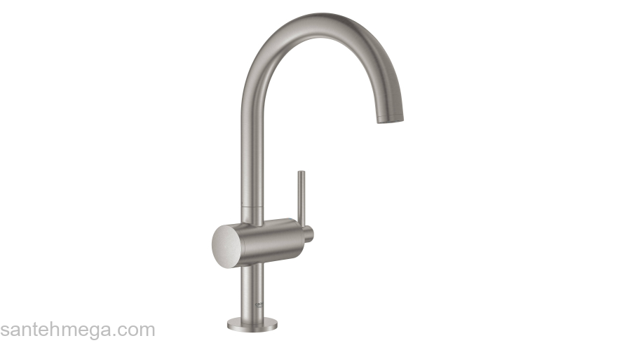 GROHE 32042DC3 Atrio New Смеситель однорычажный для раковины на 1 отверстие, размер L, СуперСталь. Фото