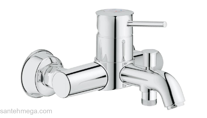 Смеситель для ванны GROHE BauClassic 32865000. Фото