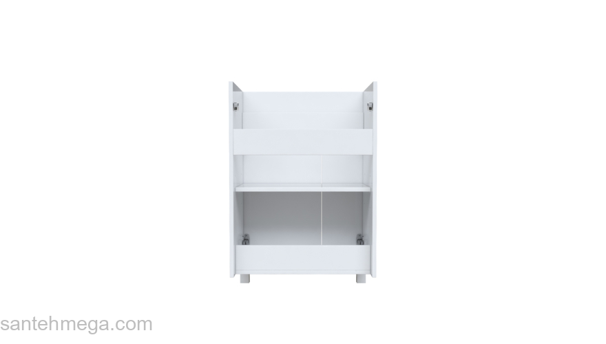 Тумба напольная для стиральной машины с дверцами 120 см белая Optima Home IDDIS OPH120Di95. Фото