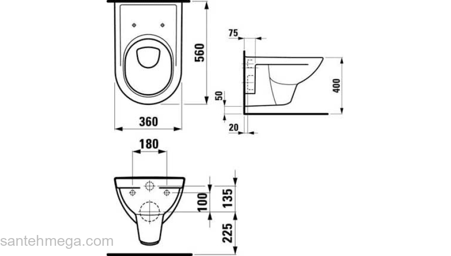 Унитаз подвесной LAUFEN PRO 8.2095.0.000.000.1. Фото