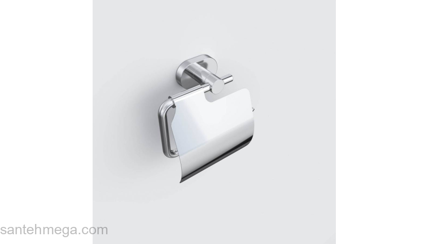 Держатель для туалетной бумаги с крышкой AM.PM Sense A74341400 для ванной комнаты. Фото