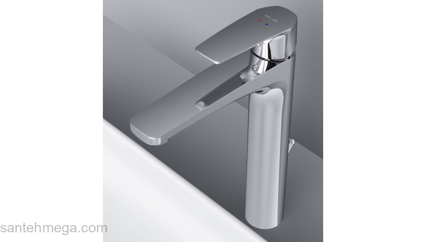 Смеситель для раковины, высокий AM.PM Gem F90A92200. Фото