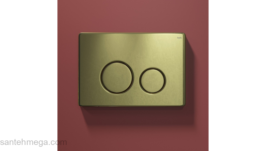 Клавиша смыва универсальная золото Unisteel 001 IDDIS UNS01GGi77. Фото