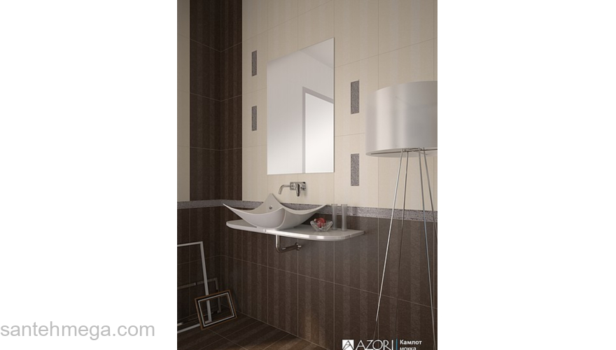 Azori 582552001 Декор Камлот 278х405 индиго крэш