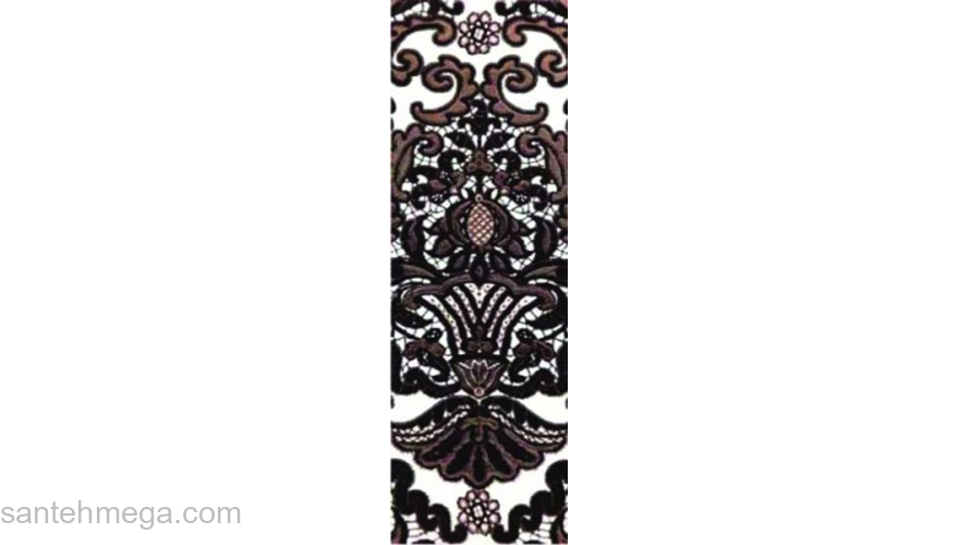 Керамин Бордюр Органза 5 132х400 черный