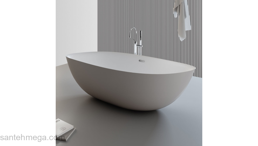 Ванна акриловая отдельностоящая BLACK & WHITE Swan 180 SB222. Фото