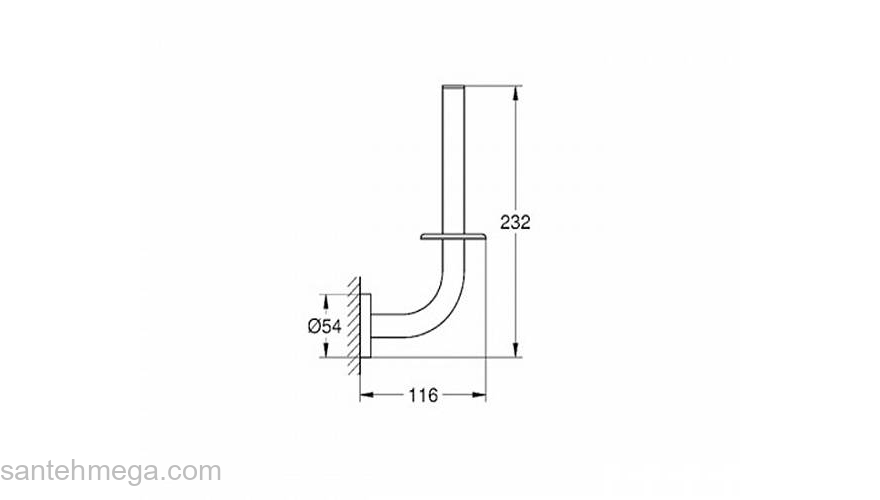 Держатель для запасного рулона бумаги GROHE Essentials 40385001 для ванной комнаты. Фото