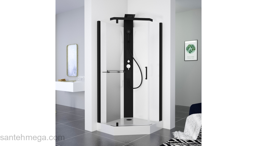 Душевая кабина 90х90 BLACK&WHITE G8705. Фото