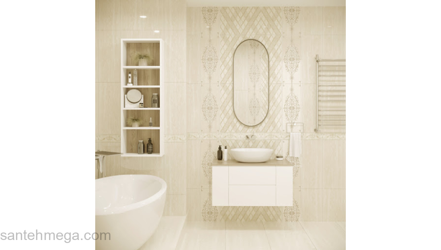 Gracia Ceramica 010100000825 Плитка облицовочная Regina 250х600 beige 01. Фото