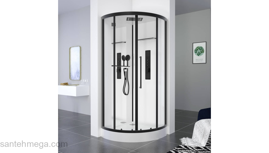 Душевая кабина 90х90 BLACK&WHITE G8021. Фото