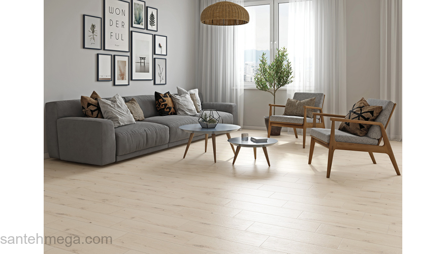 CERSANIT 16708 Керамический гранит Sandwood 185х598 бежевый рельеф. Фото