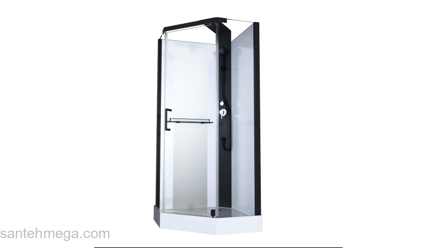 Душевая кабина 90х90 BLACK&WHITE G8705. Фото