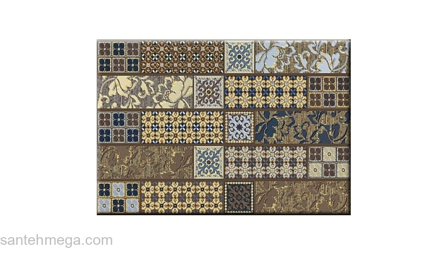 Azori 582542002 Декор Камлот 278х405 мокка эйша
