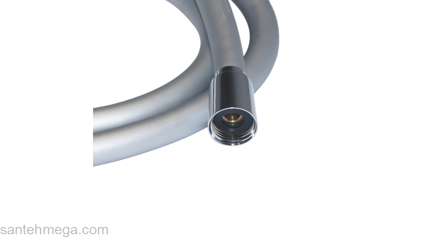 Шланг для душа серебряный силиконовый 2.0м Optima Home IDDIS OPH20SLi19. Фото