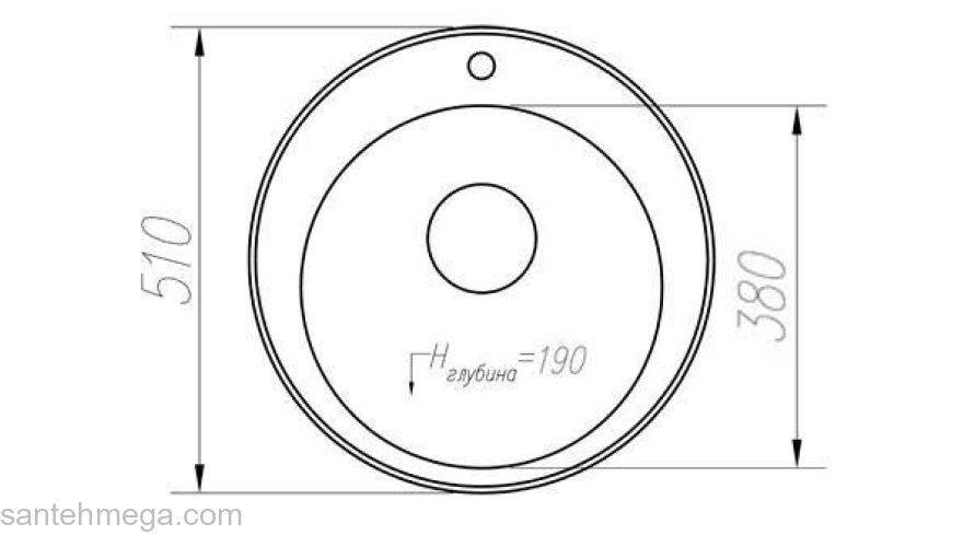 Кухонная мойка TOLERO R-108. Фото