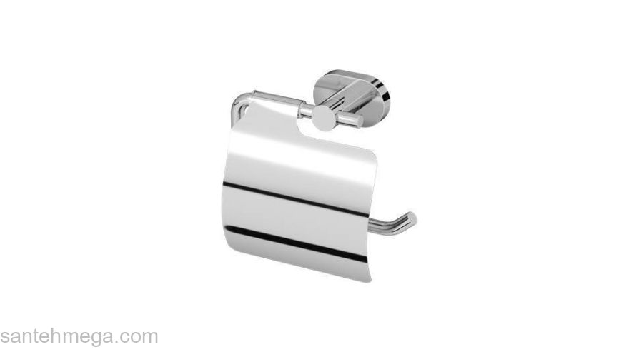 Держатель для туалетной бумаги с крышкой AM.PM Sense A74341400 для ванной комнаты. Фото