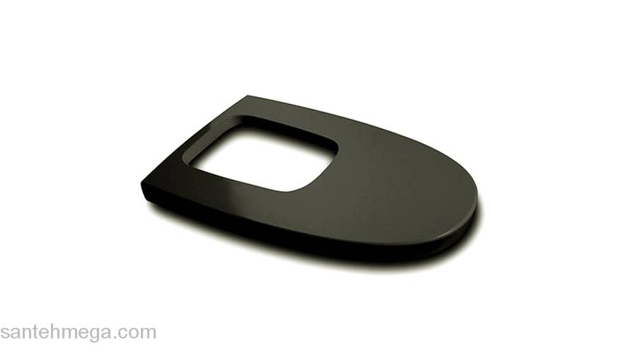 Крышка для биде Soft-Close ROCA Khroma черная 806652F7T. Фото